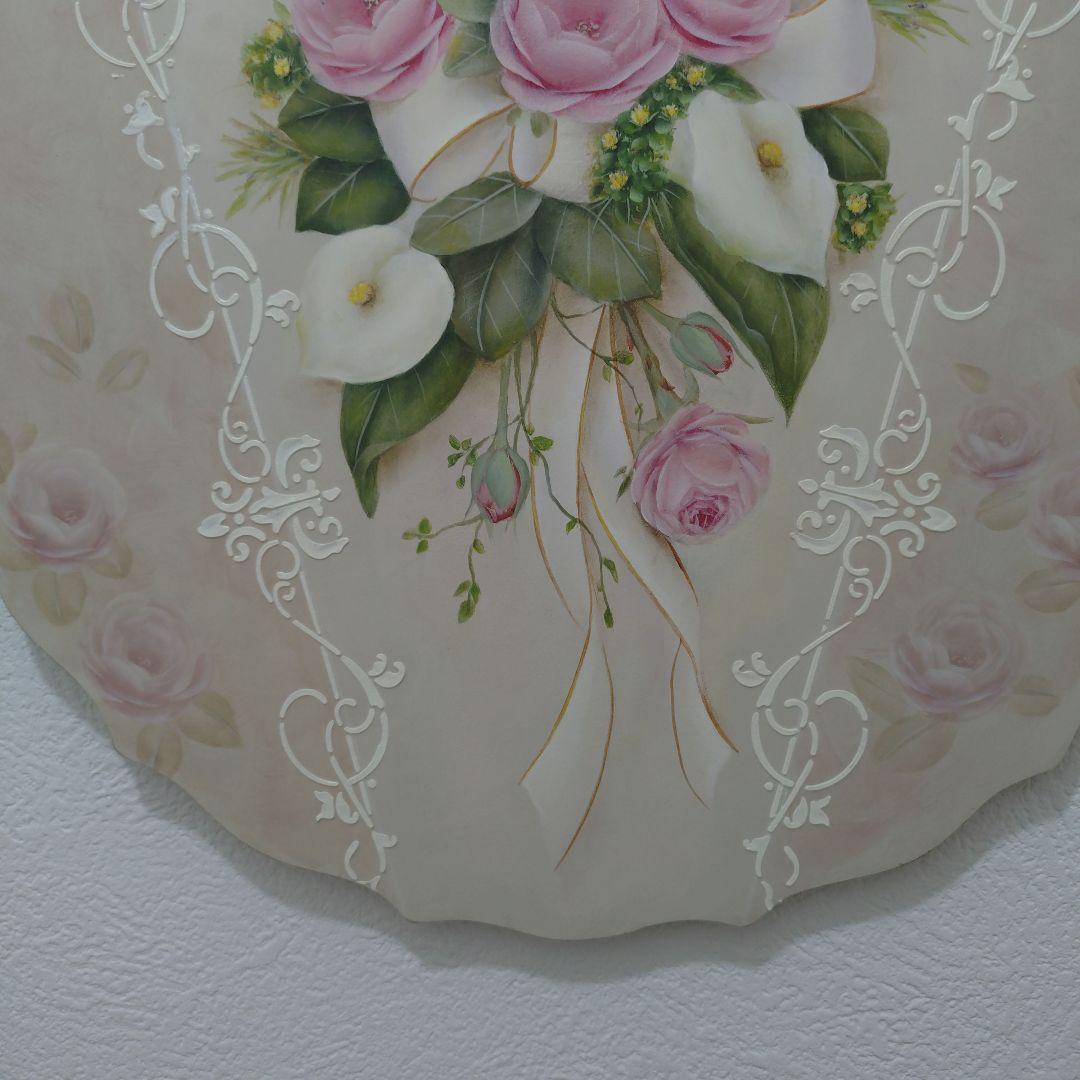 スカラップボード　両面描き　トールペイント作品