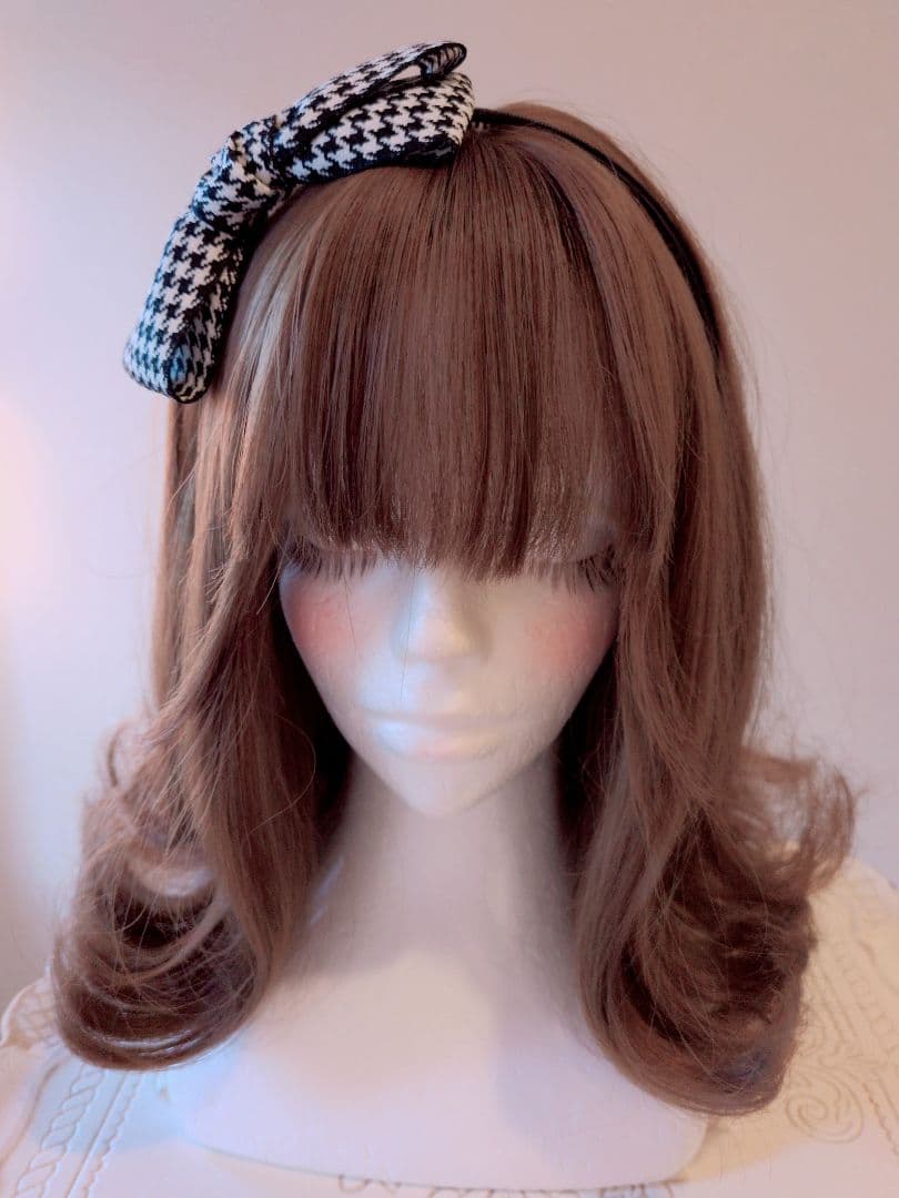 【R・カ】リボン・カチューシャ(クリスタルストーン)