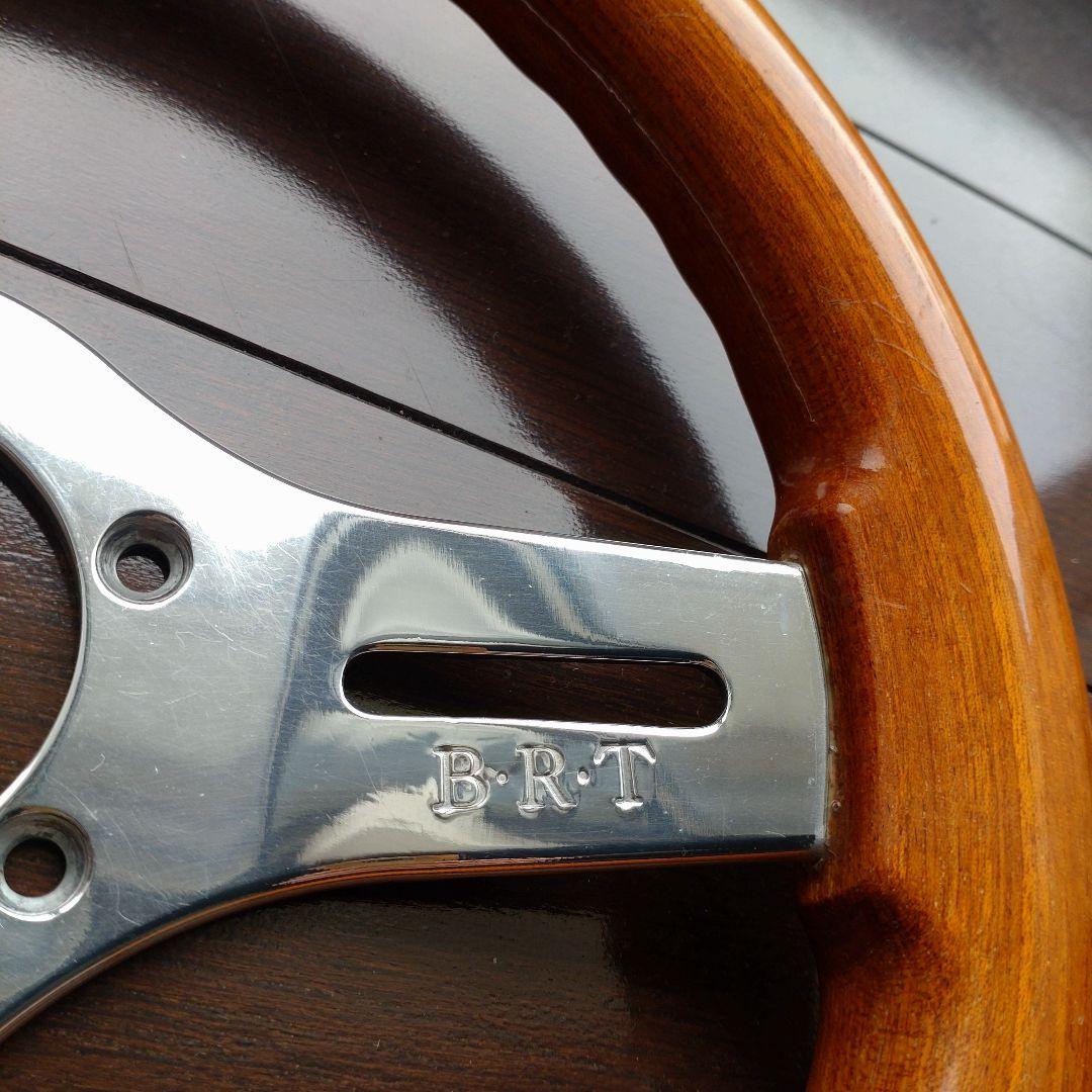 希少　BRT ステアリング　28.5パイ　長穴　小径　ウッド　oba