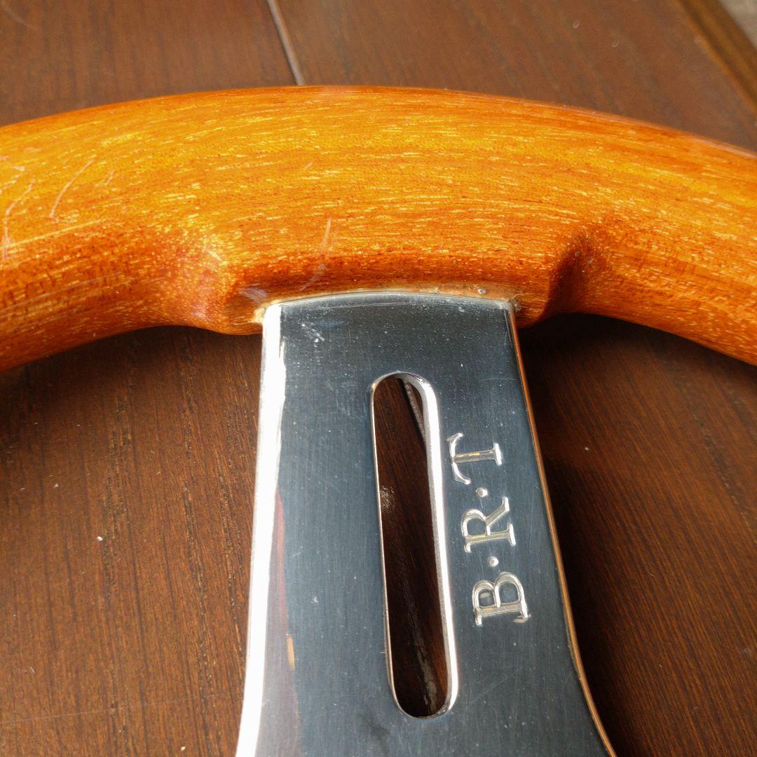 希少　BRT ステアリング　28.5パイ　長穴　小径　ウッド　oba