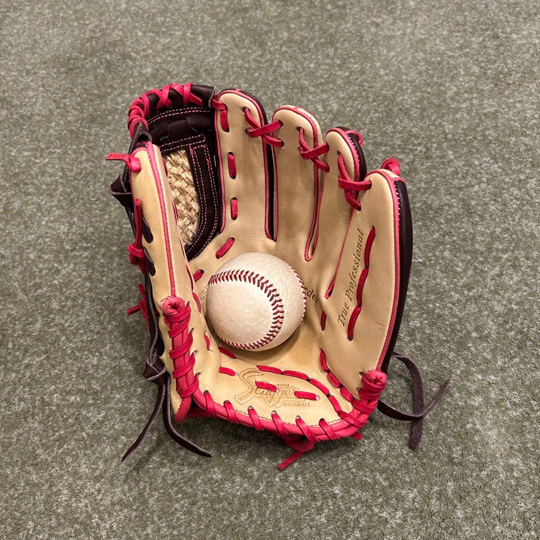 美品 久保田スラッガー 軟式オーダーグラブ 内野手用