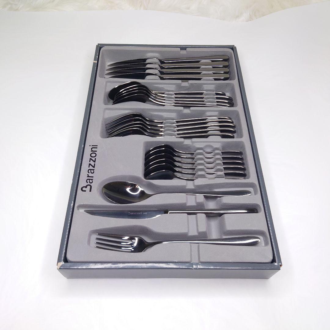 【新品未使用】バラゾーニ カトラリーセット 24P　チタンシャイン