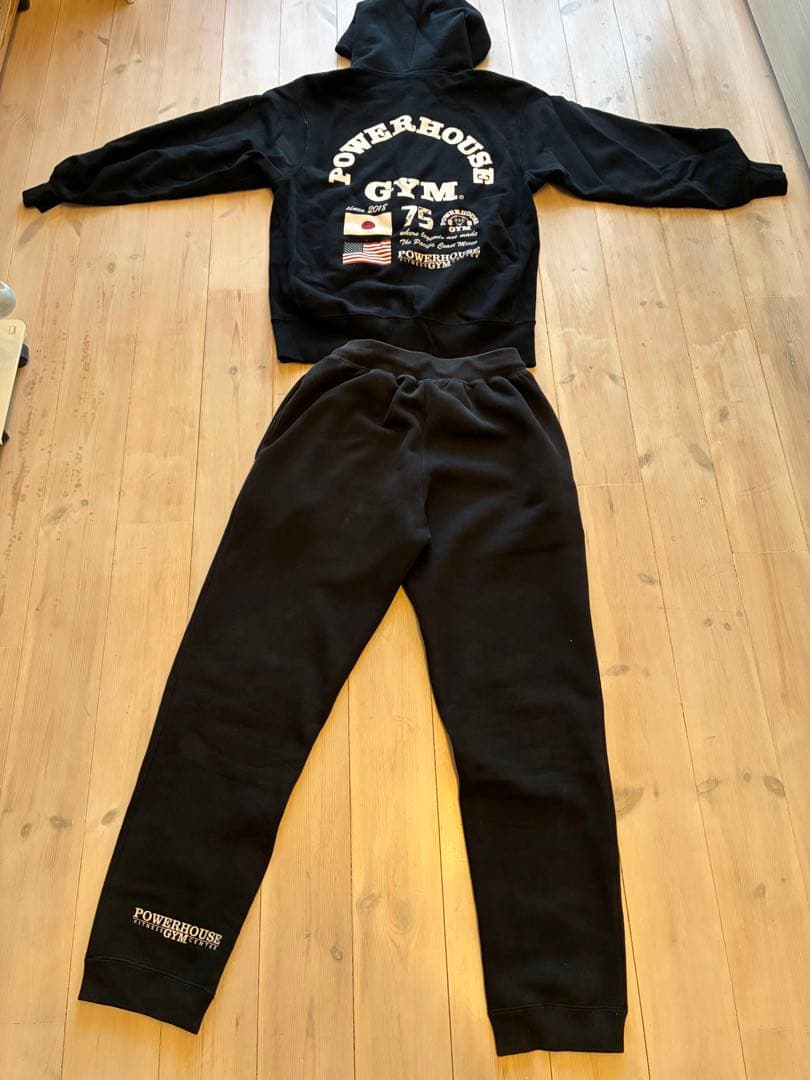 POWERHOUSE GYM パーカー、パンツ　セットアップ