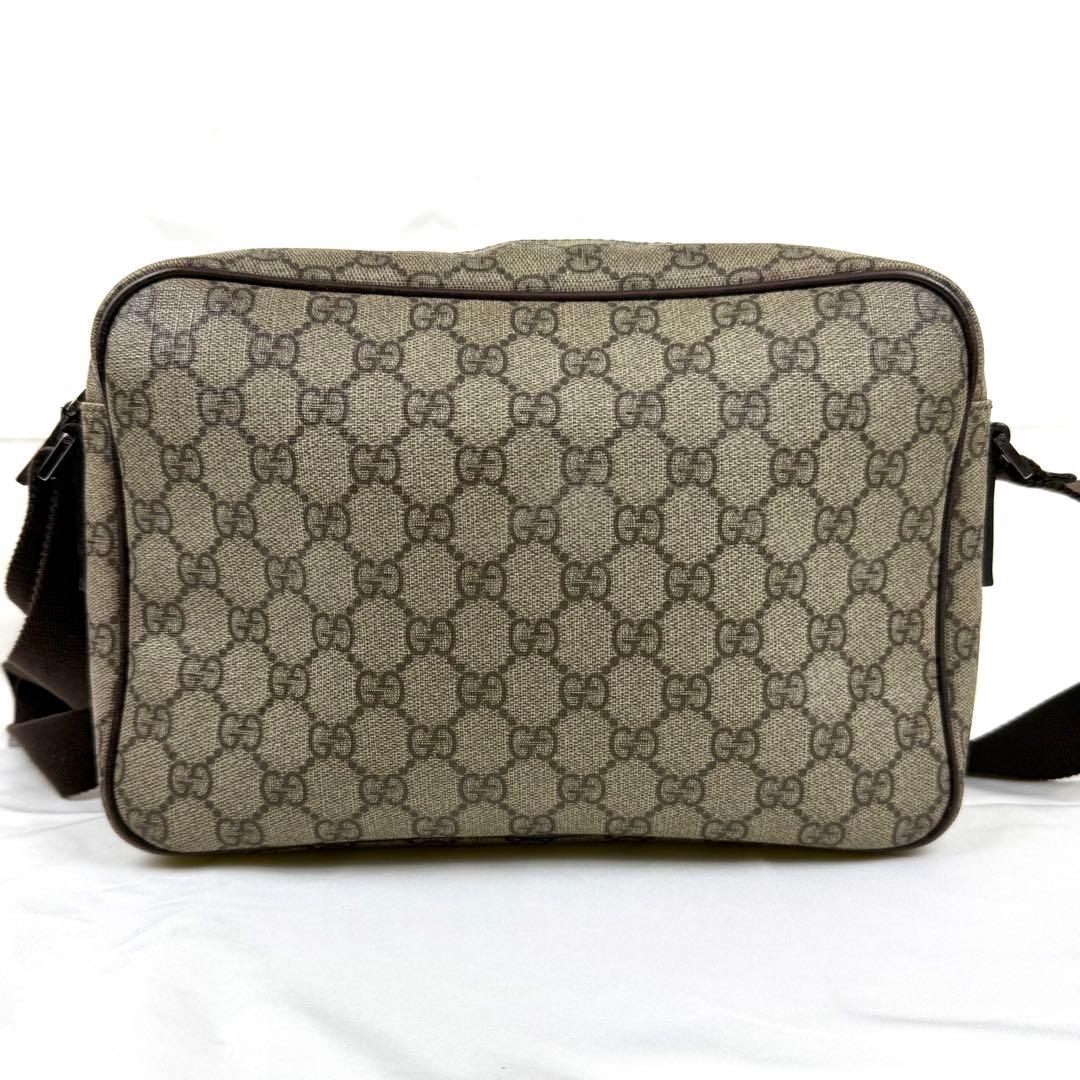 【美品】GUCCI グッチ GGスプリーム ショルダーバッグ PVCレザー