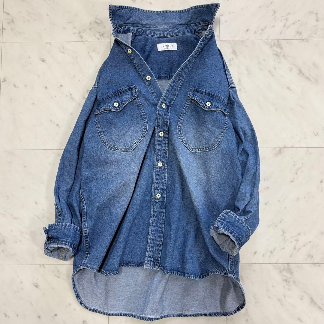 美品♪スローブイエナ　LE DENIM BDUシャツ　デニムシャツ　ゆったり