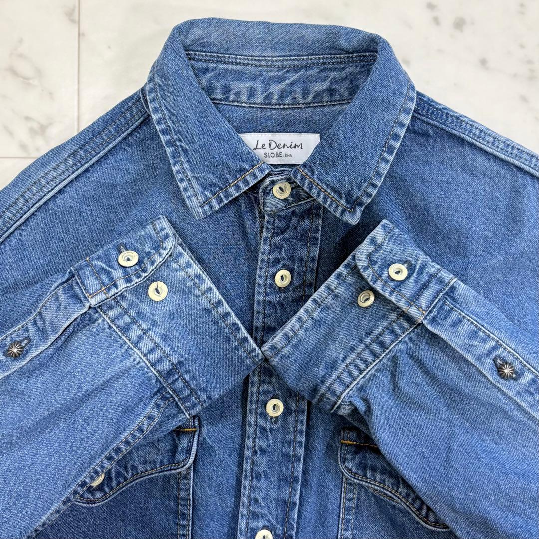 美品♪スローブイエナ　LE DENIM BDUシャツ　デニムシャツ　ゆったり