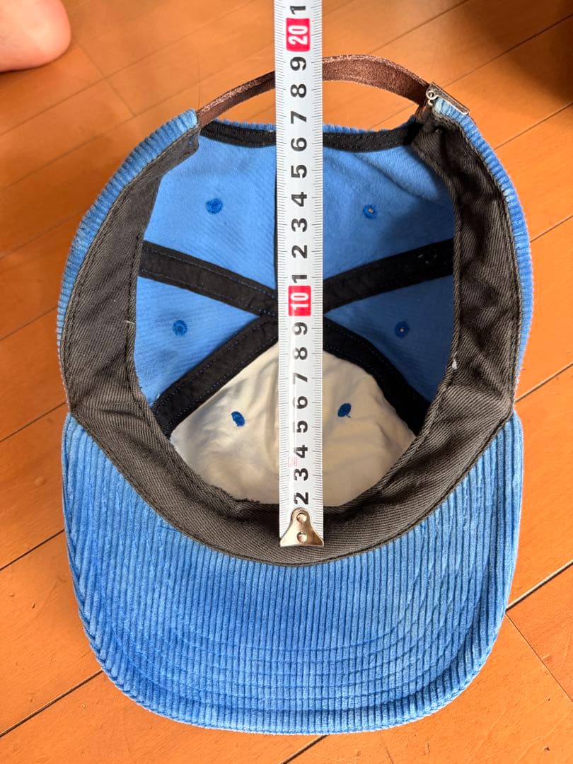 supreme コーデュロイキャップ 青