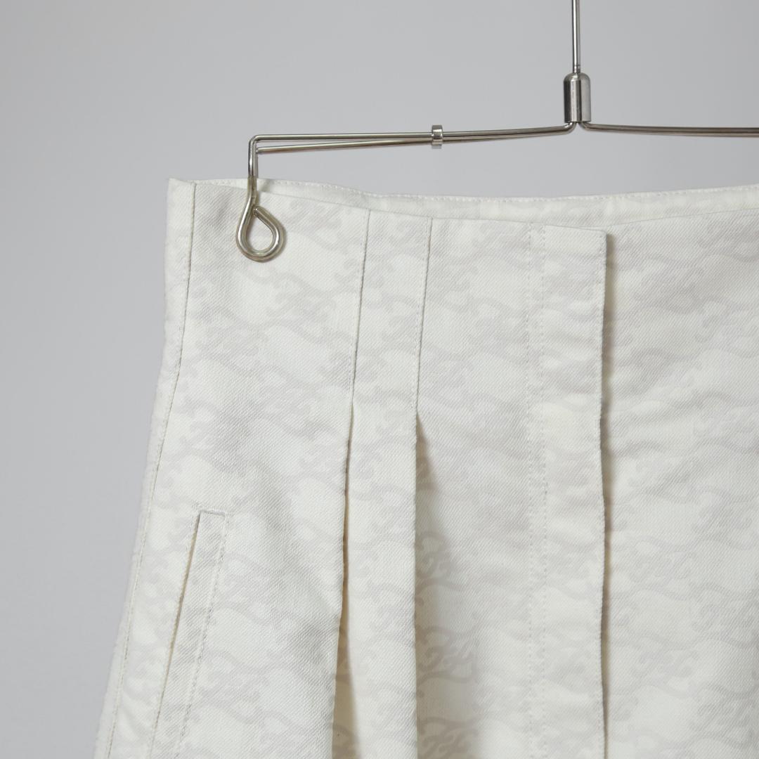 FENDI 21SS カーリグラフィー ハイウエスト デニム ショートパンツ