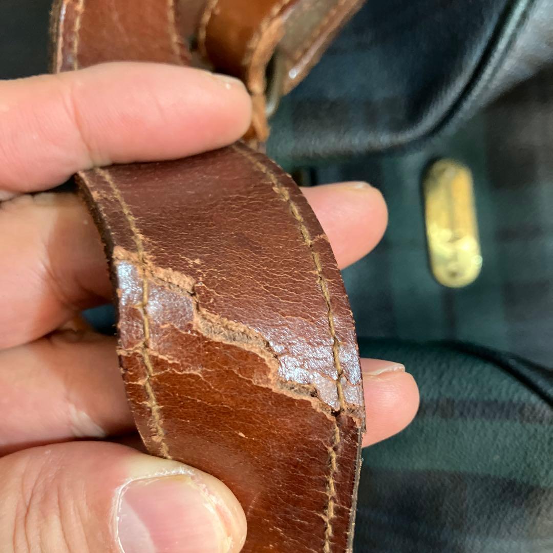 ポロ ラルフローレン ボストンバッグ 2way チェック PVC レザー 大容量