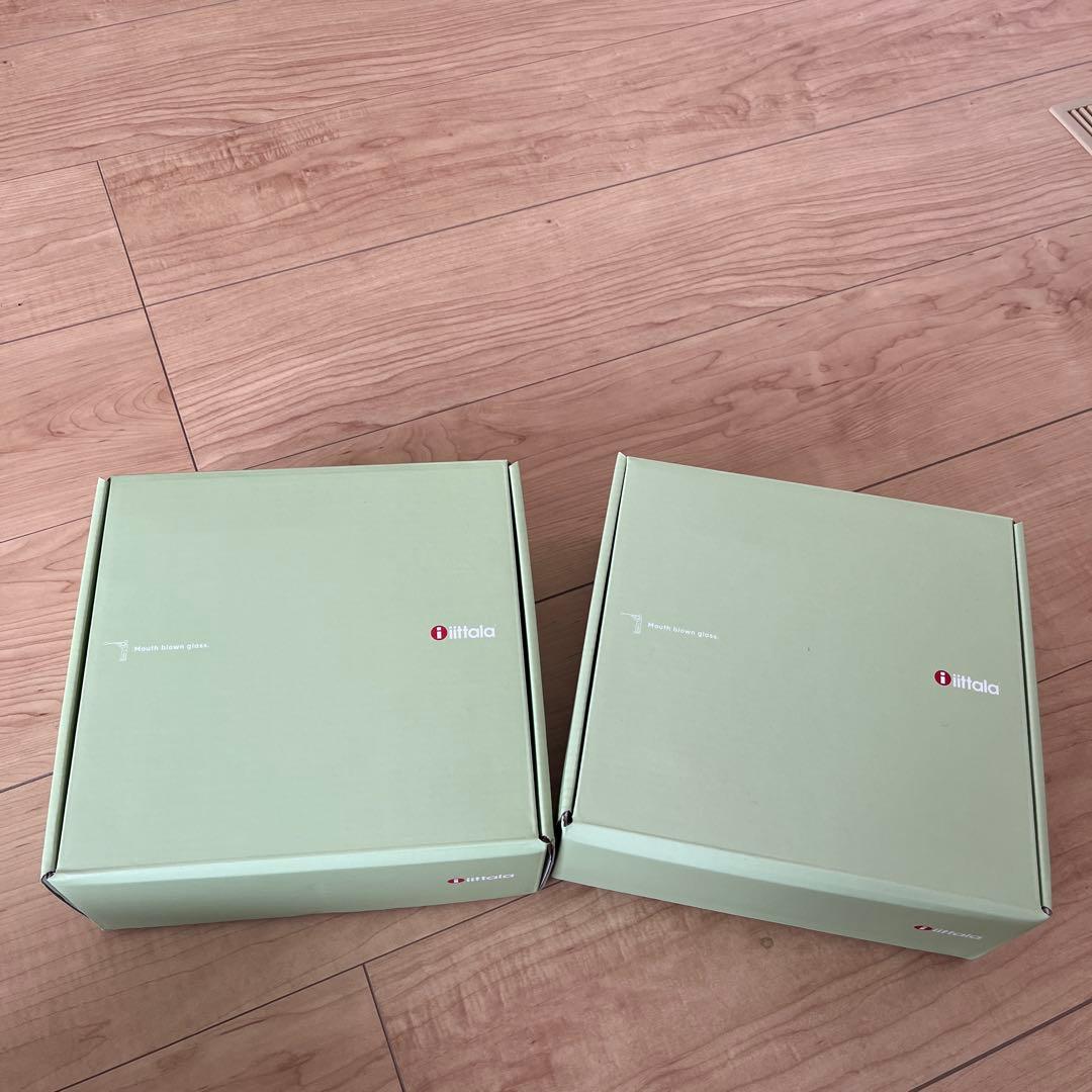 ITTALA イッタラ　ガラスオーナメント グレー 5個2箱セット