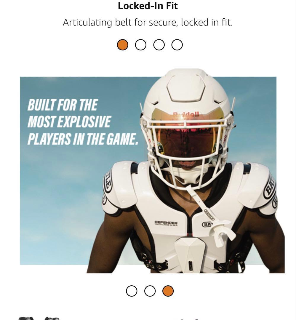 激レア　バトルショルダーパッドMサイズ　アメフト用　大人用　アダルトサイズ