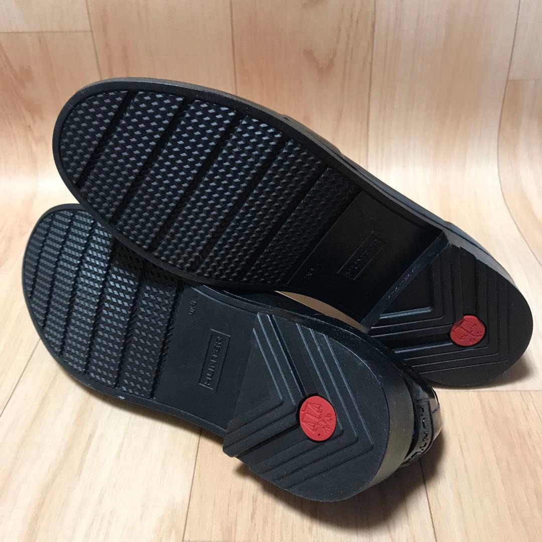 ハンター グロス ペニー ローファー ブラック 25.0 cm