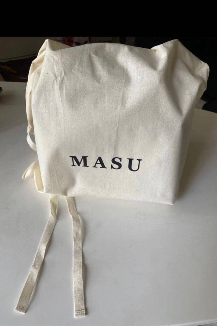 【MASU】25aw LEATHER CAKE BAG シルバー　大きいサイズ