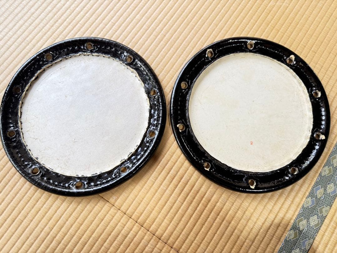 2丁掛 締太鼓 蛇の目入り 附締太鼓 和太鼓