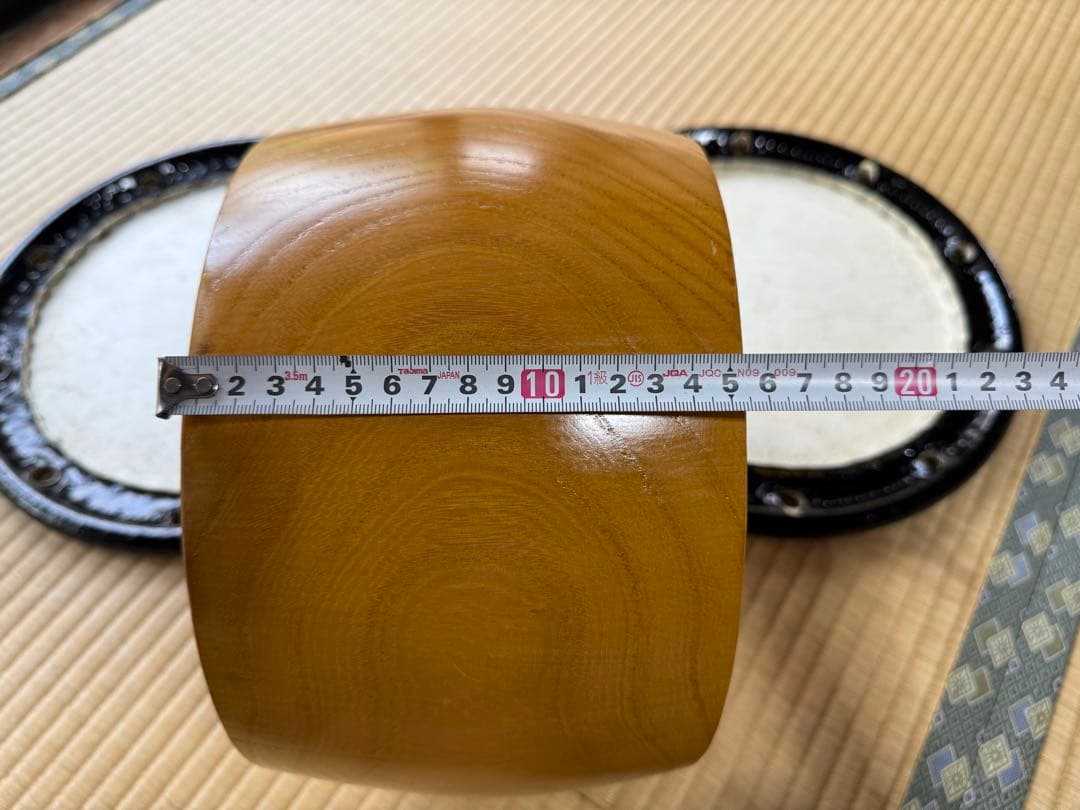 2丁掛 締太鼓 蛇の目入り 附締太鼓 和太鼓