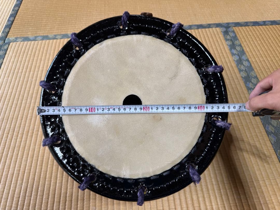 2丁掛 締太鼓 蛇の目入り 附締太鼓 和太鼓