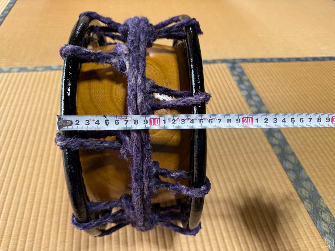 2丁掛 締太鼓 蛇の目入り 附締太鼓 和太鼓