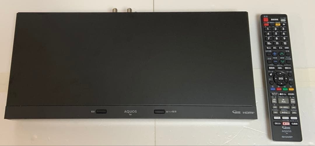 2024製 SHARP AQUOSブルーレイレコーダー 2B-C20EW1