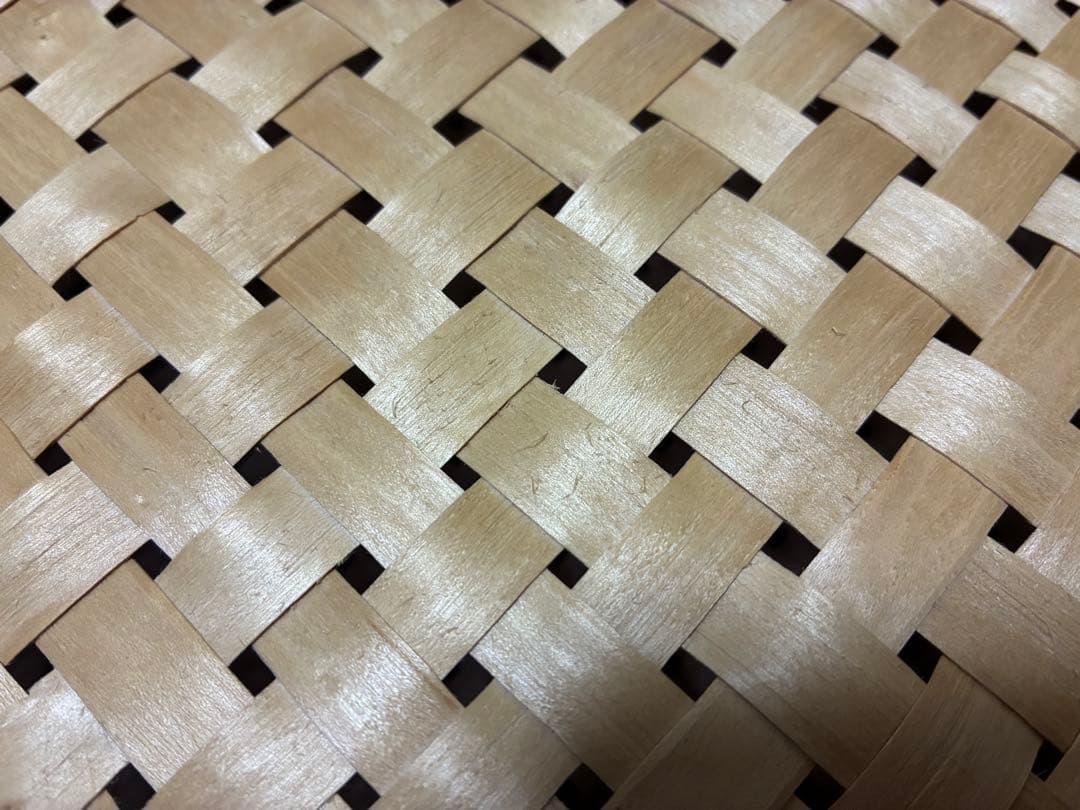 【秋田県角館イタヤ細工】イタヤB5文庫　小物入れ　四つ目蓋付き