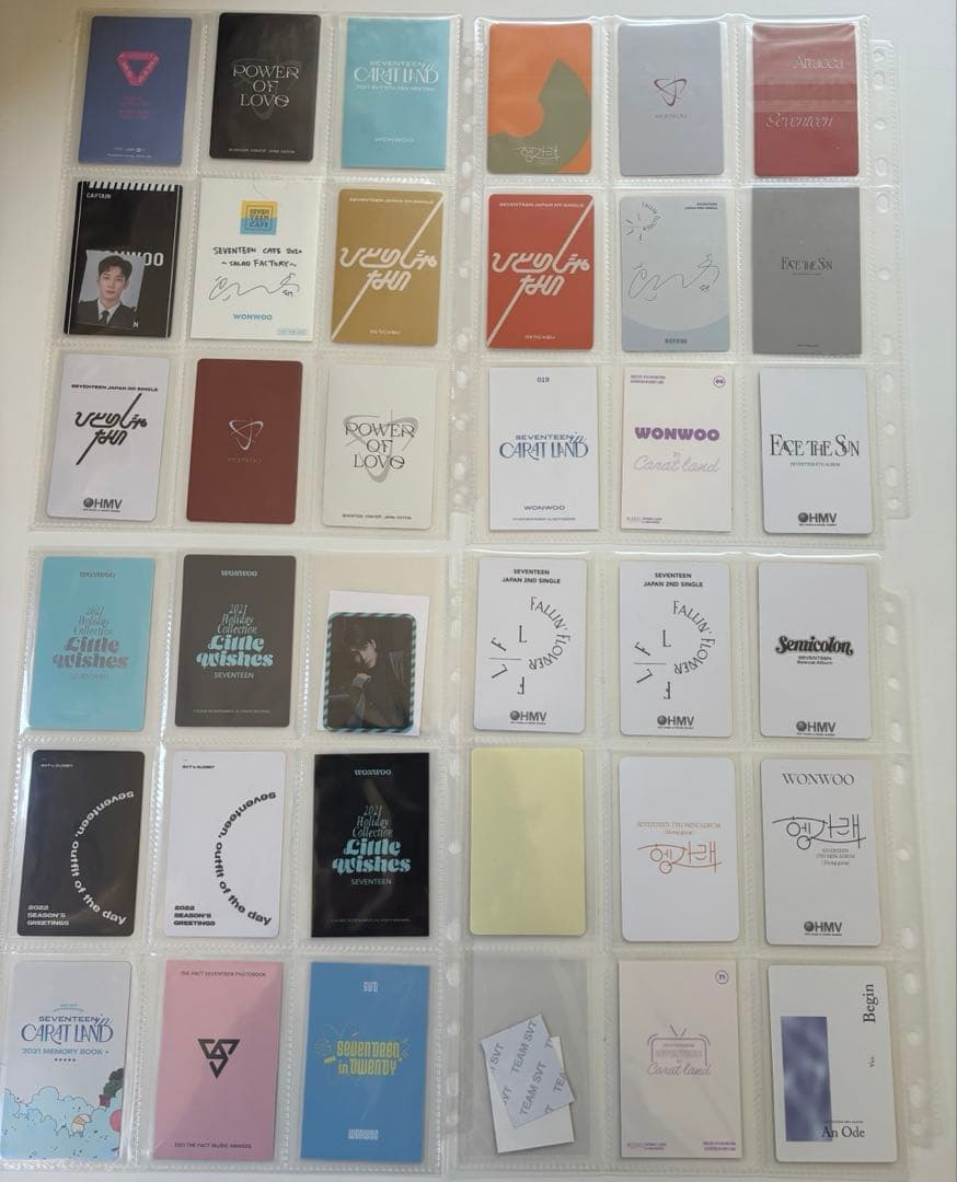 d*7様 SEVENTEEN WONWOO ウォヌ　トレカ　カード　大量　引退品
