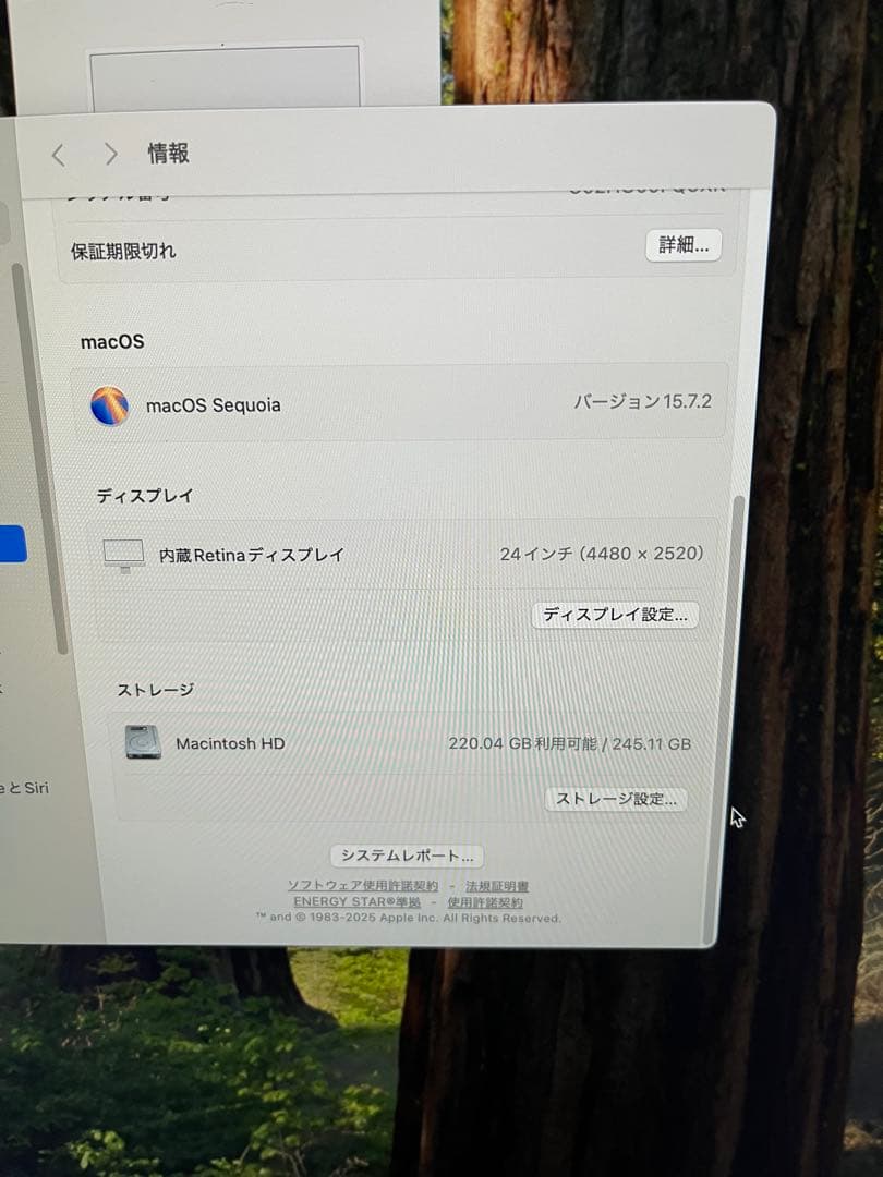【最終値下げ】iMac 24 2021 本体と電源ケーブル