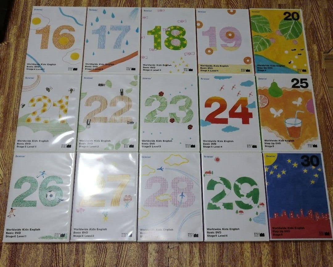 【DVDのみ】World Wide Kids DVD ステージ1〜6 まとめ売り