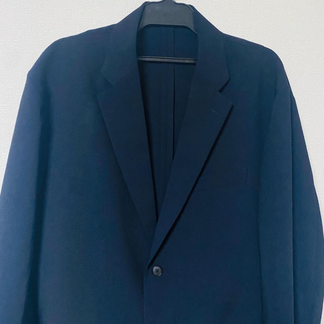 美品 ユニクロ 感動スーツ セットアップ ダークグレー XXL 洗える