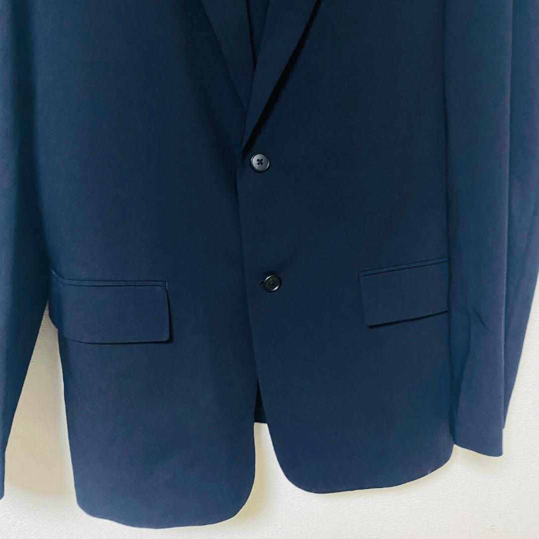 美品 ユニクロ 感動スーツ セットアップ ダークグレー XXL 洗える