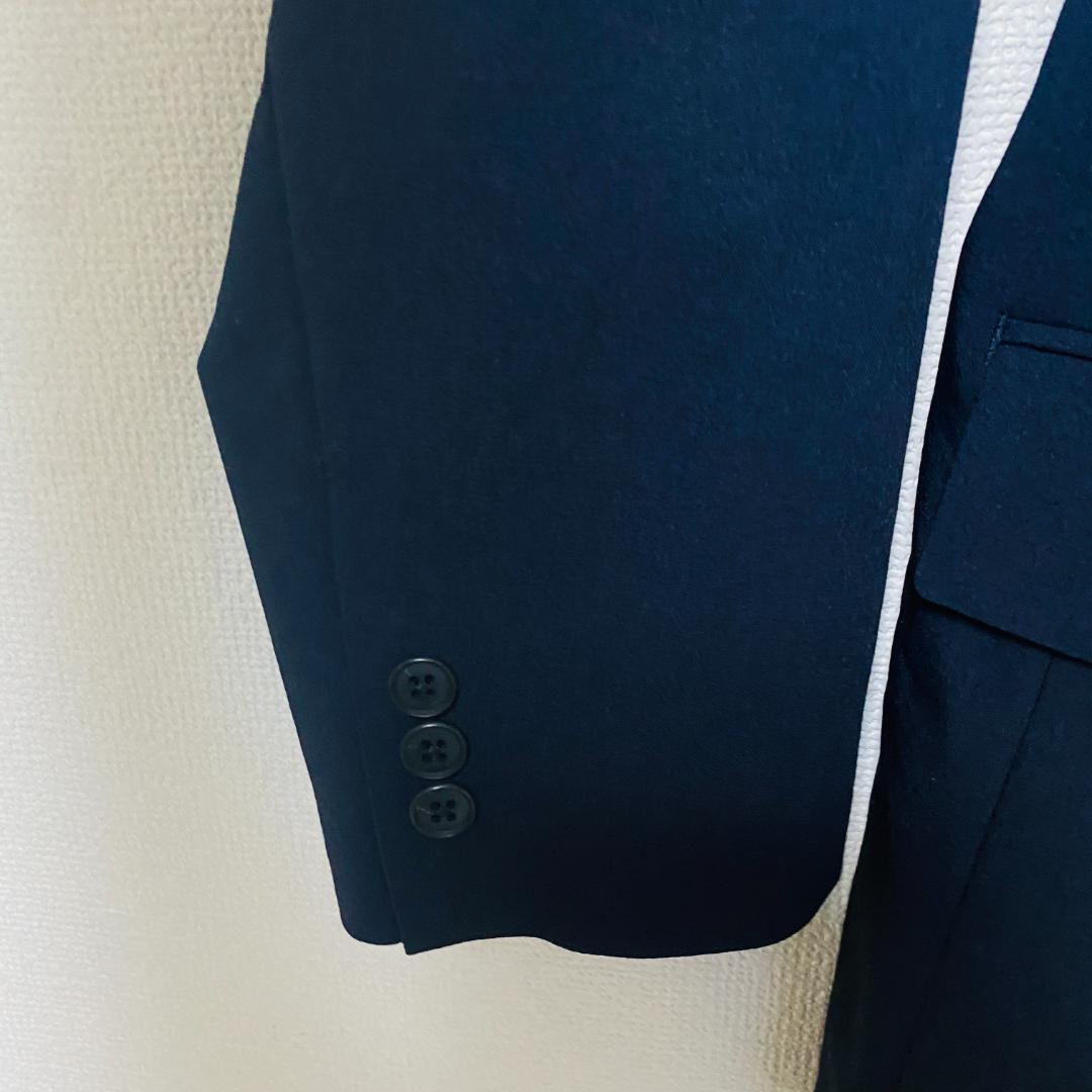 美品 ユニクロ 感動スーツ セットアップ ダークグレー XXL 洗える