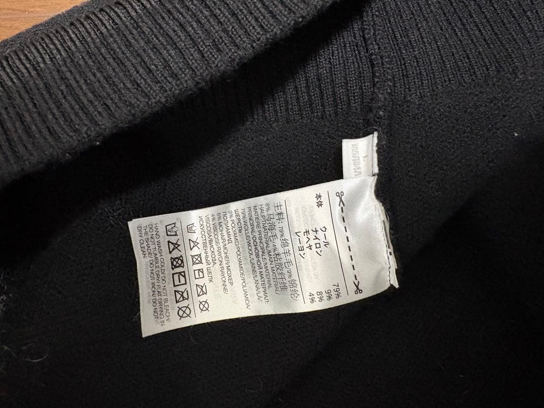 Y-3 U LEOPARD KNIT CREW SWEATER サイズL