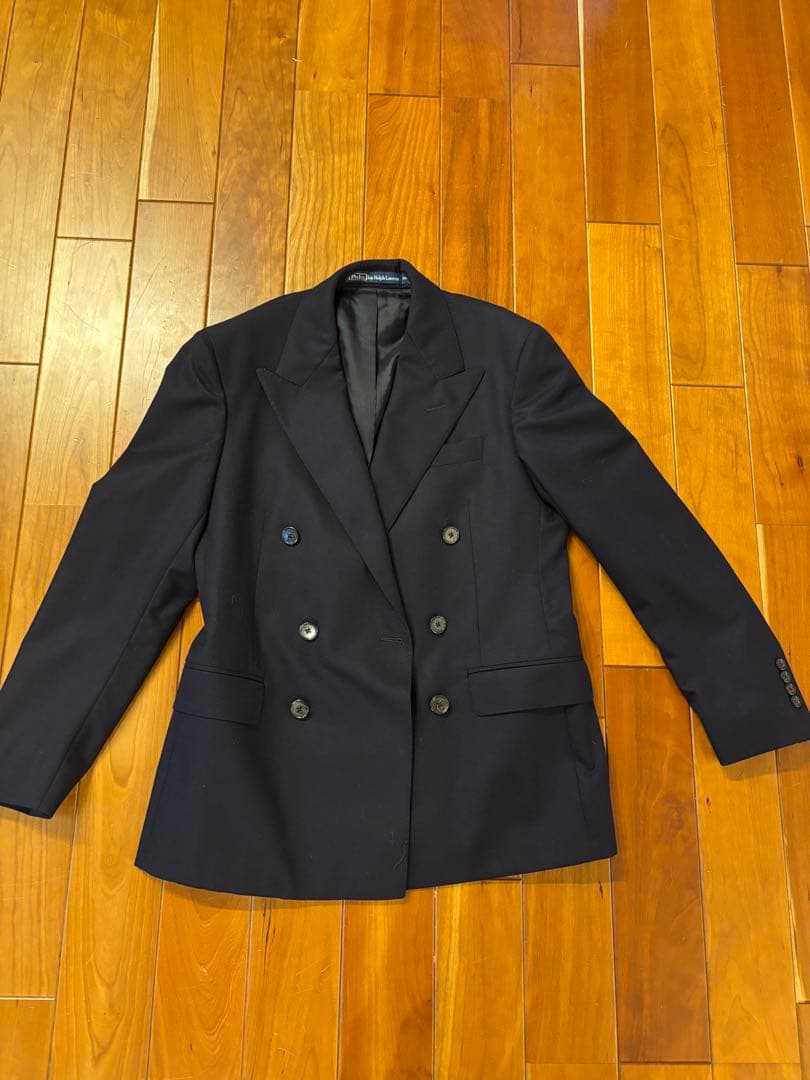 Ralph Lauren ネイビー ダブルブレストジャケット 38S