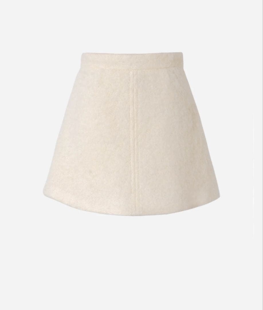 スカート Handmade stitch wool culottes