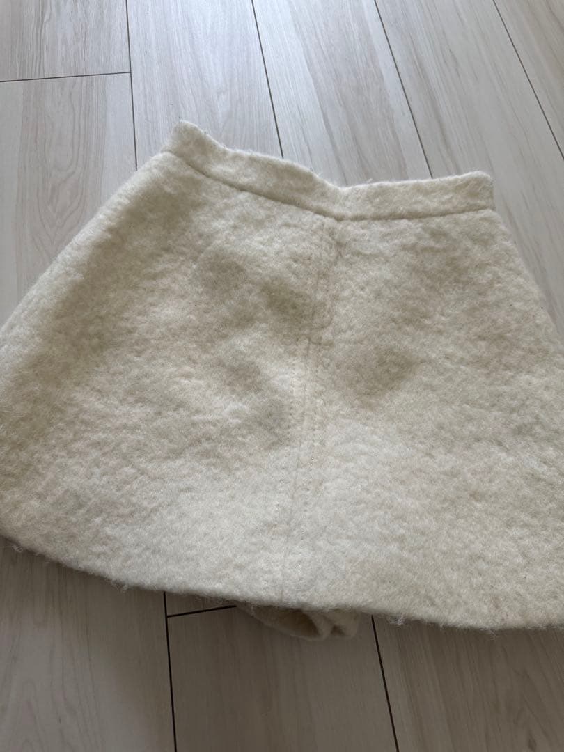 スカート Handmade stitch wool culottes