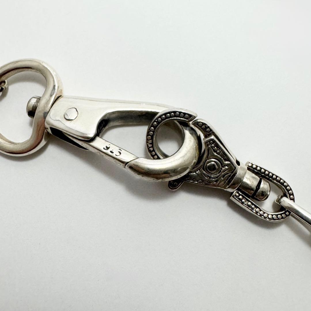 シルバー925刻印 ウォレットチェーン Burning Bull バーニングブル