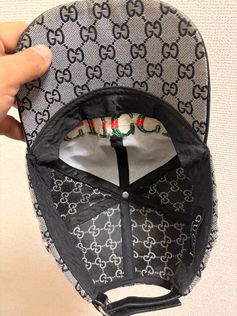 GUCCI グッチ GGキャンバス キャップ シェリーライン ロゴ刺繍