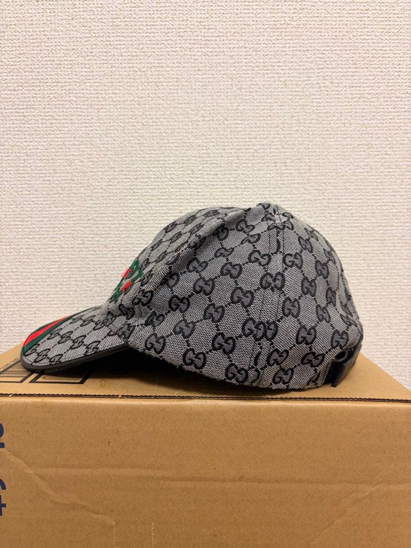 GUCCI グッチ GGキャンバス キャップ シェリーライン ロゴ刺繍