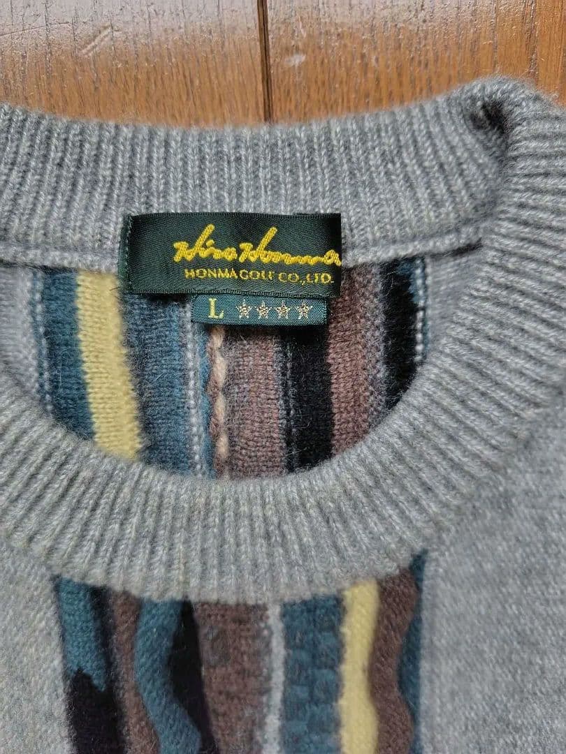 【そんそん】カシミア100% HONMA GOLF Lサイズ セーター