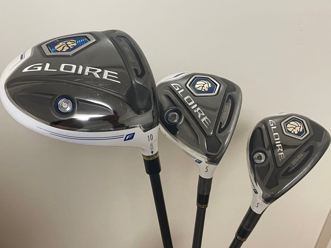 【名器】テーラーメイドグローレF 1W5W5U 3本セット+レンチ&純正シャフト