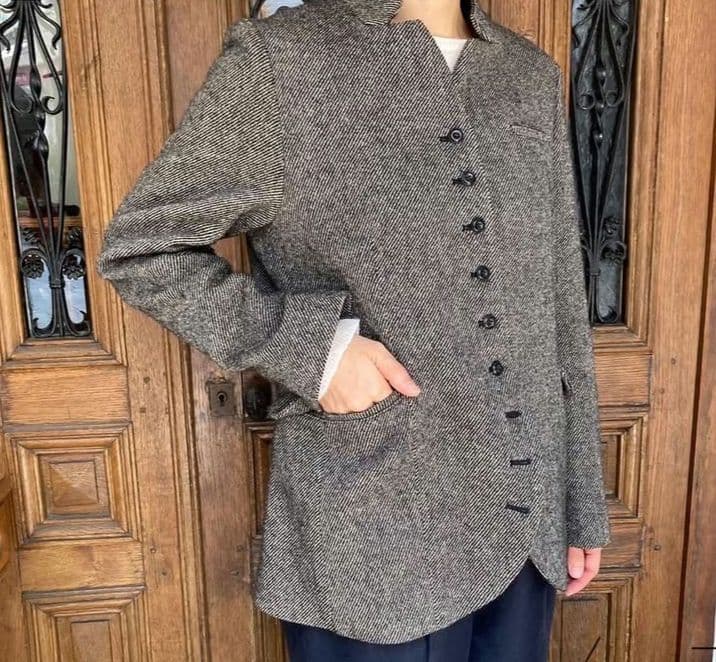 LISETTE リゼッタ ヘリンボーン ツイード ジャケット 36