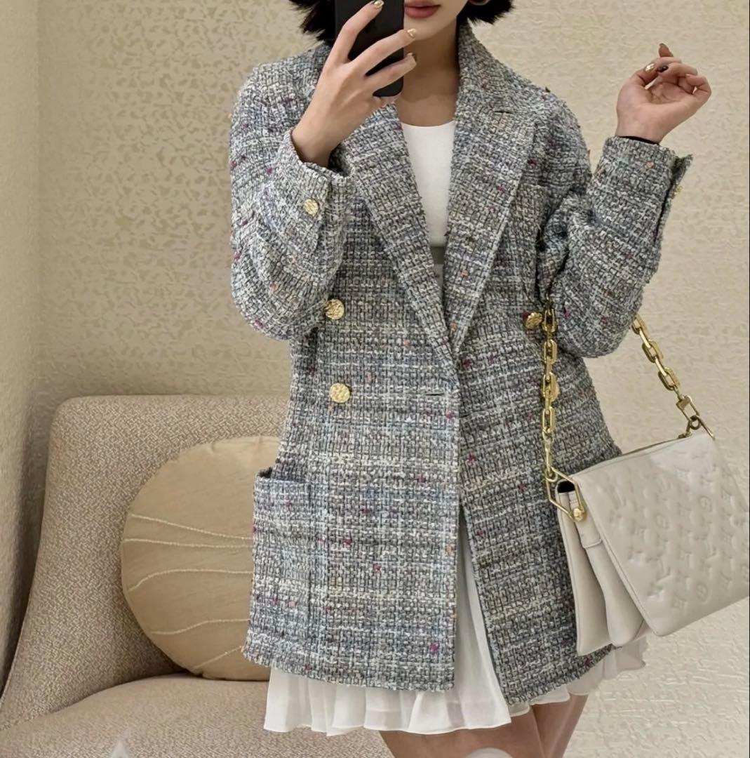 2025春夏新作　ルイヴィトン　ツイードジャケット