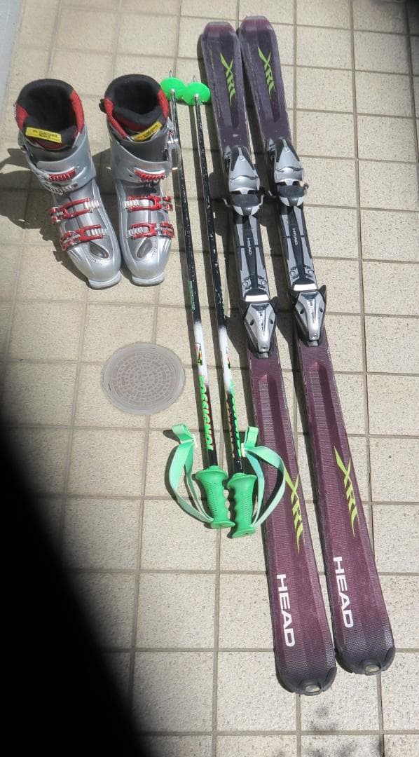 中古スキーセット2台