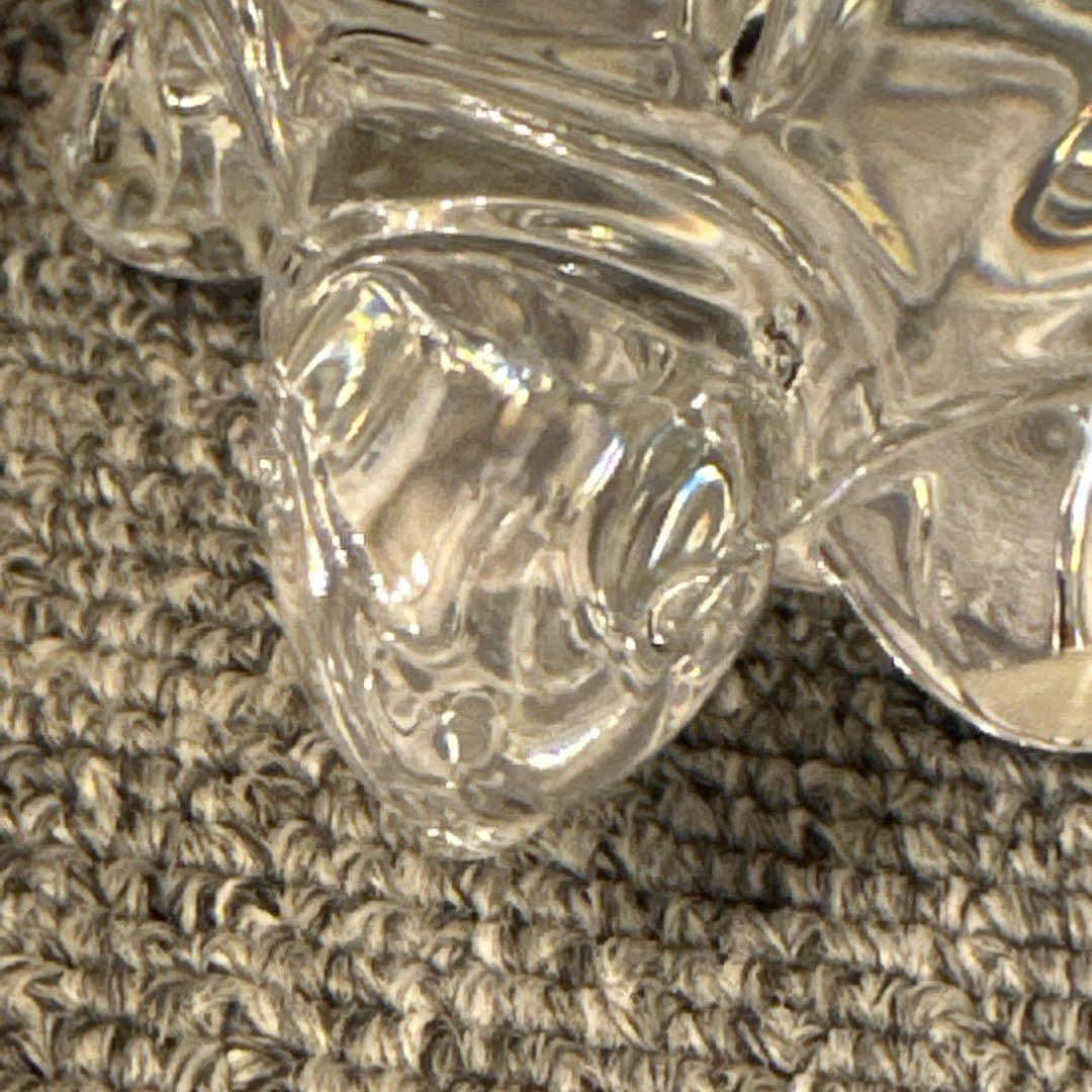 バカラ 置物 オブジェ 亀 カメ クリスタルガラス インテリア Baccarat