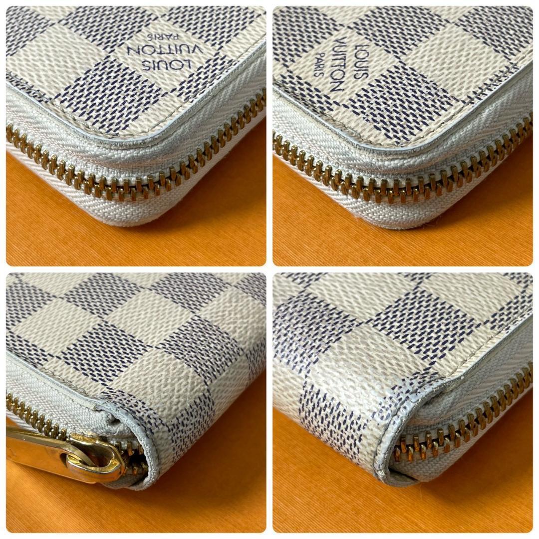 【新型モデル 美品】 ルイヴィトン ジッピーウォレット 長財布 ダミエ アズール
