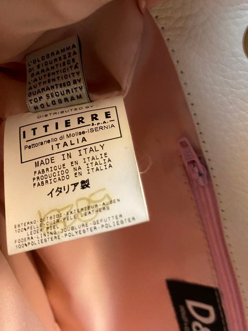 D&G ビジュー装飾 ホワイトクラッチバッグ