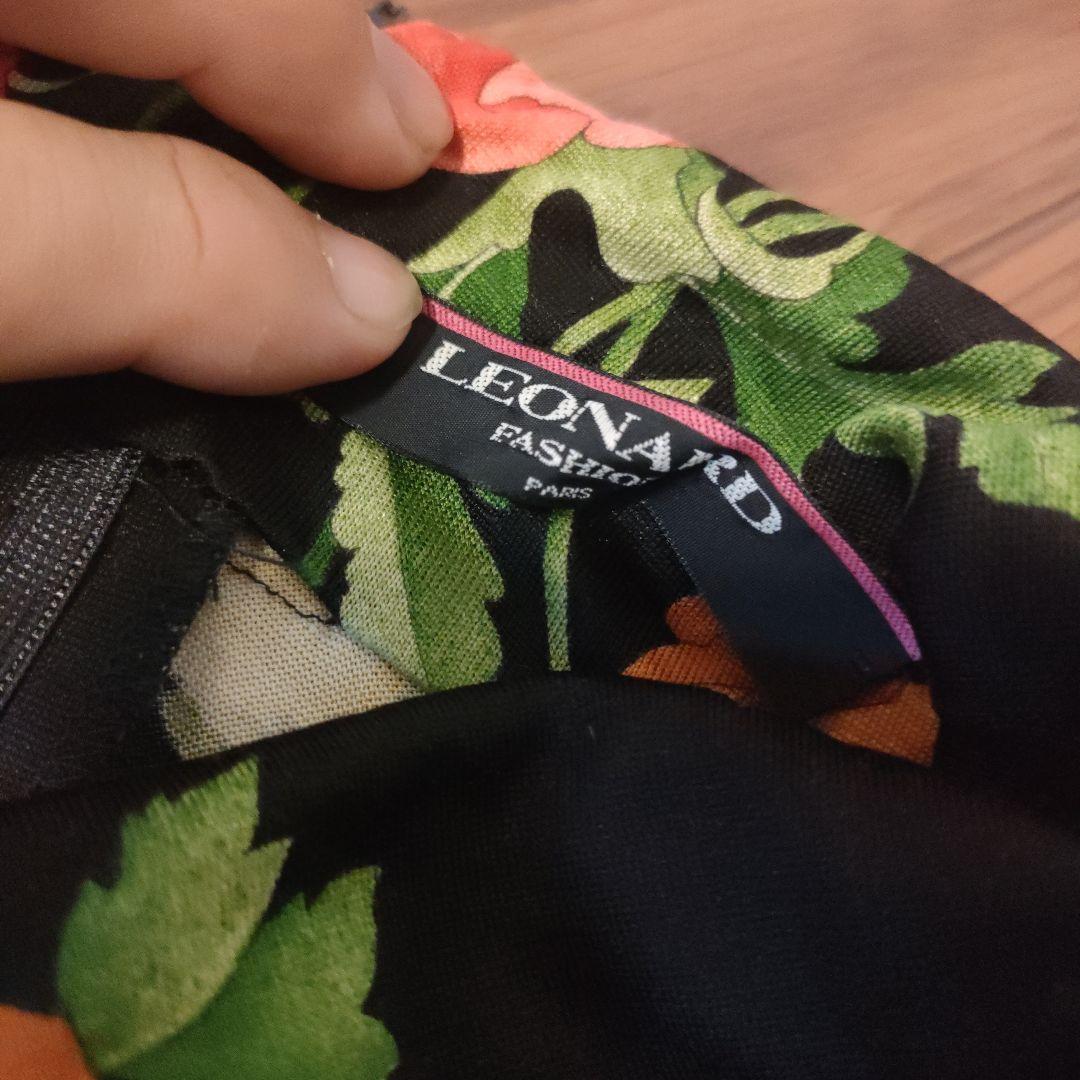 g9 レオナール　LEONARD　トップス　長袖　ハイネック　カットソー　L