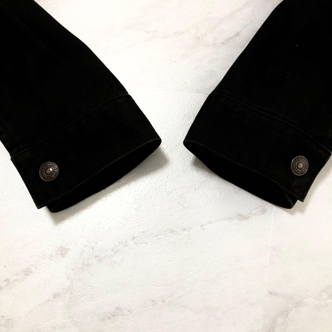 【美品】Levi's デニムジャケット 70599 ブラック 後染め 00s