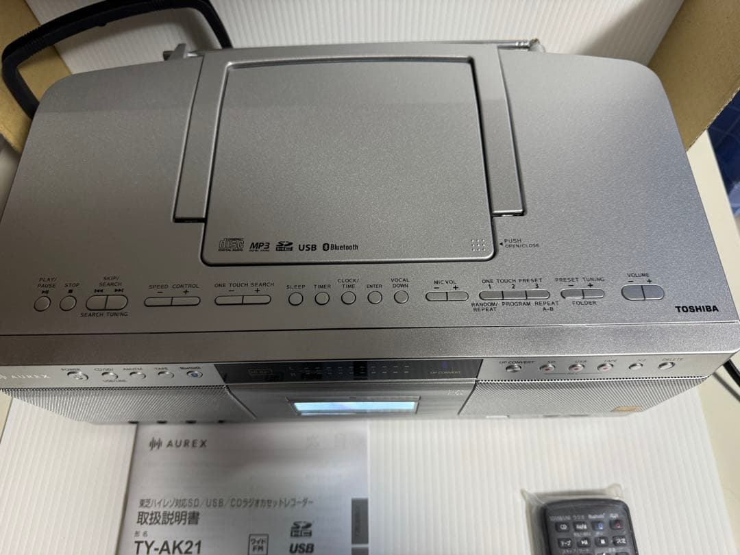 TOSHIBA TY-AK21 CDラジカセ シルバー