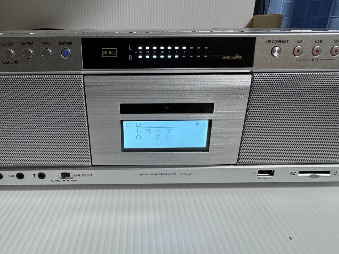 TOSHIBA TY-AK21 CDラジカセ シルバー