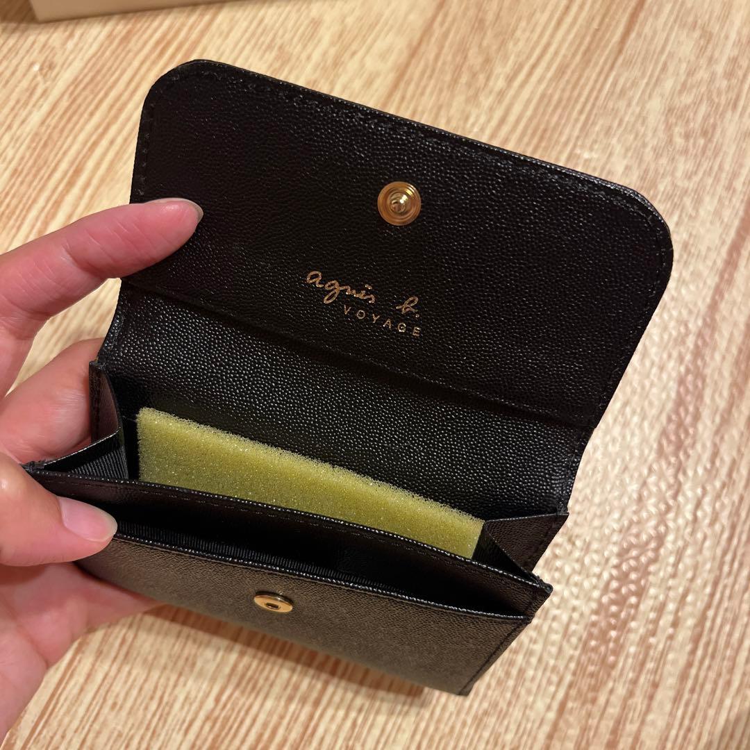 【新品未使用】アニエスベーagnes b./名刺入れ/レザーカードケース