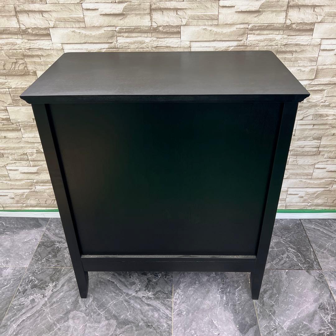 東海家具　TOKAIKAGU チェスト　ノワール70-4 アンバーブラック